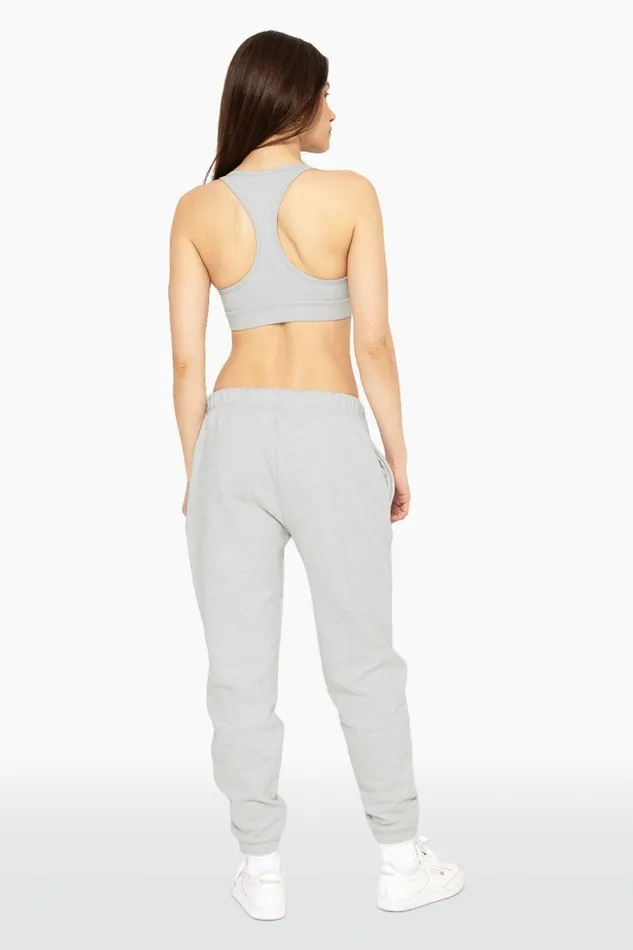 SET ACTIVE Sweats HEAVYWEIGHT SWEATS DRAWSTRING SWEATPANTS 8211 HEATHER GREY 8211 Women