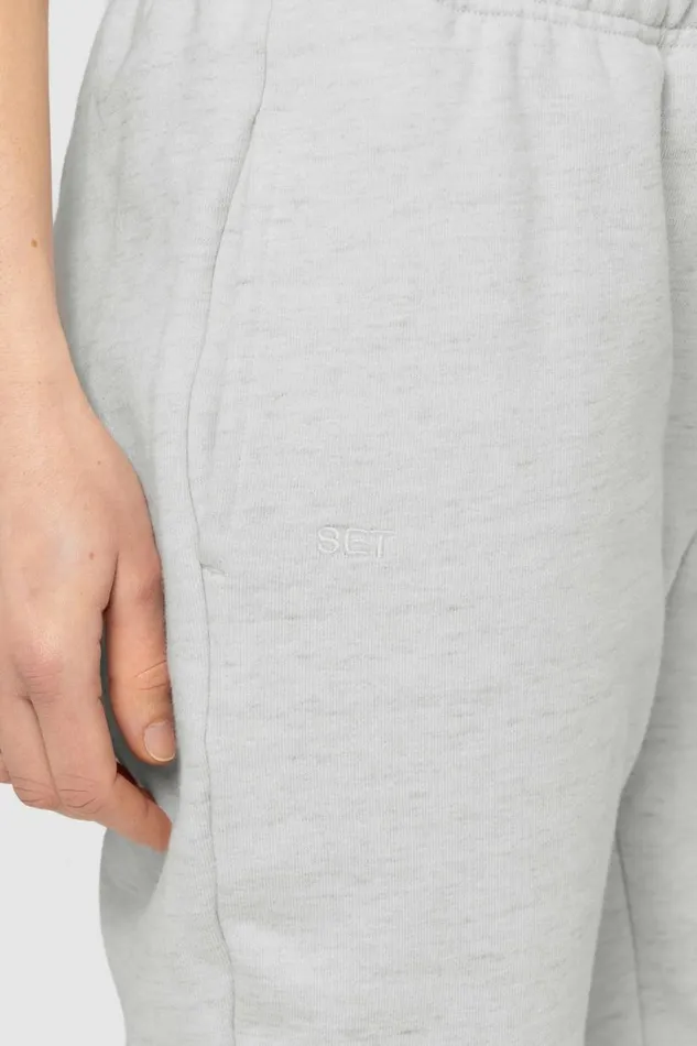 SET ACTIVE Sweats HEAVYWEIGHT SWEATS DRAWSTRING SWEATPANTS 8211 HEATHER GREY 8211 Women