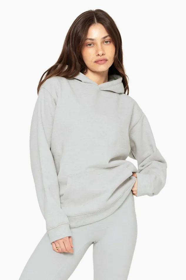 SET ACTIVE Sweats HEAVYWEIGHT SWEATS HOODIE 8211 HEATHER GREY 8211 Women