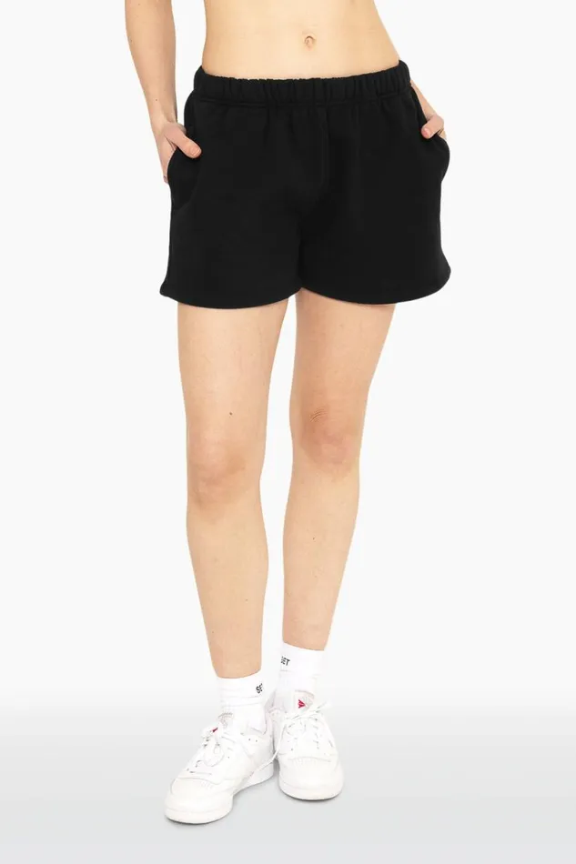 SET ACTIVE Sweats HEAVYWEIGHT SWEATS SWEAT SHORTS 8211 ONYX 8211 Women