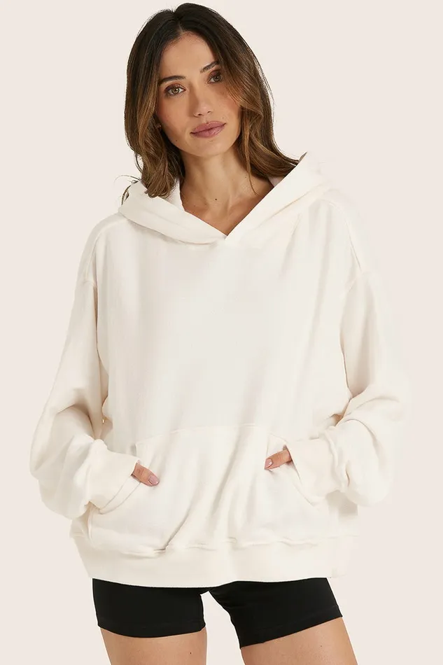 SET ACTIVE Sweats LIGHTWEIGHT SWEATS CLASSIC HOODIE 8211 BLANC 8211 Women