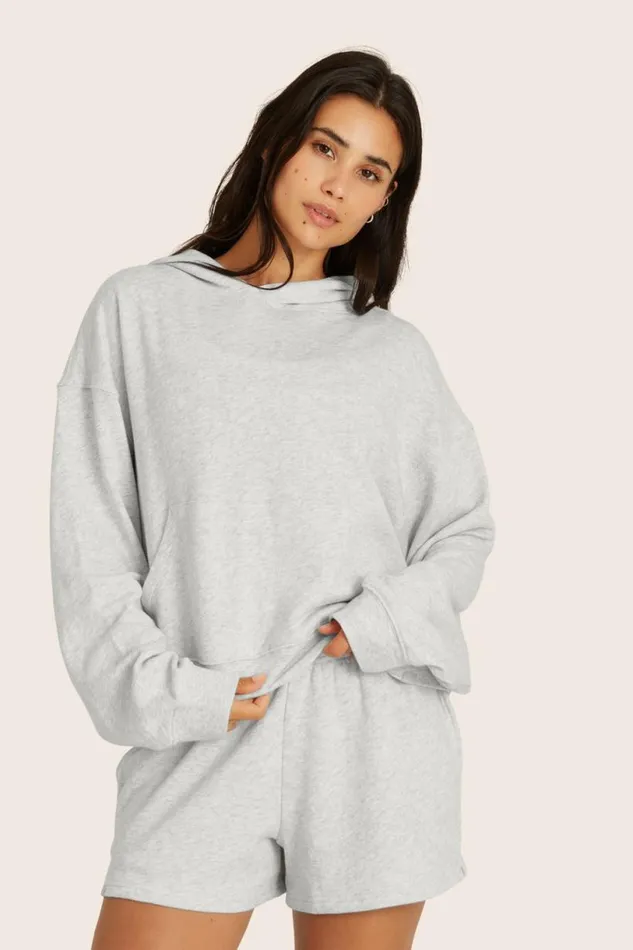 SET ACTIVE Sweats LIGHTWEIGHT SWEATS CLASSIC HOODIE 8211 HEATHER GREY 8211 Women