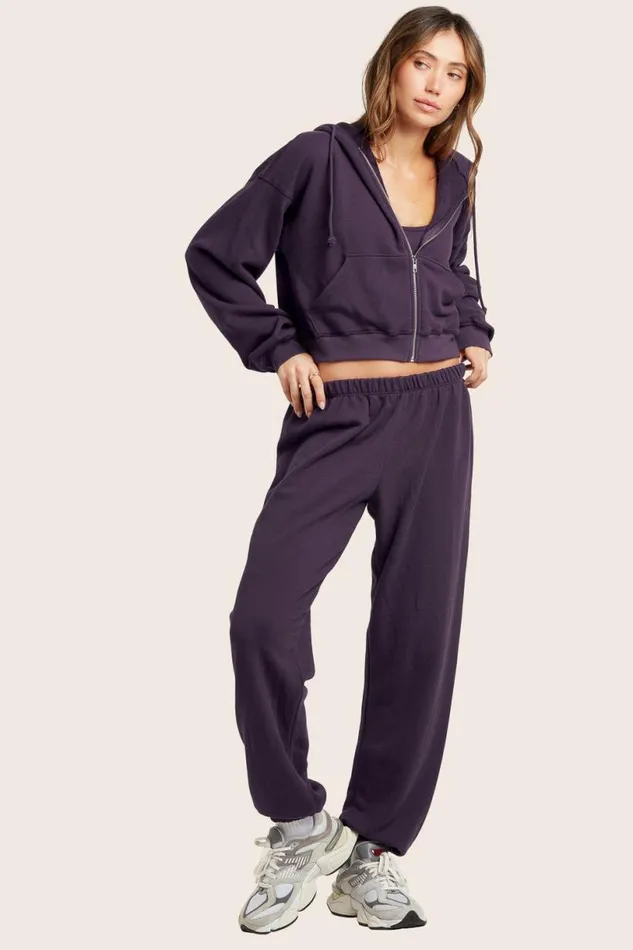 SET ACTIVE Sweats LIGHTWEIGHT SWEATS CLASSIC SWEATPANTS 8211 PLUM 8211 Women