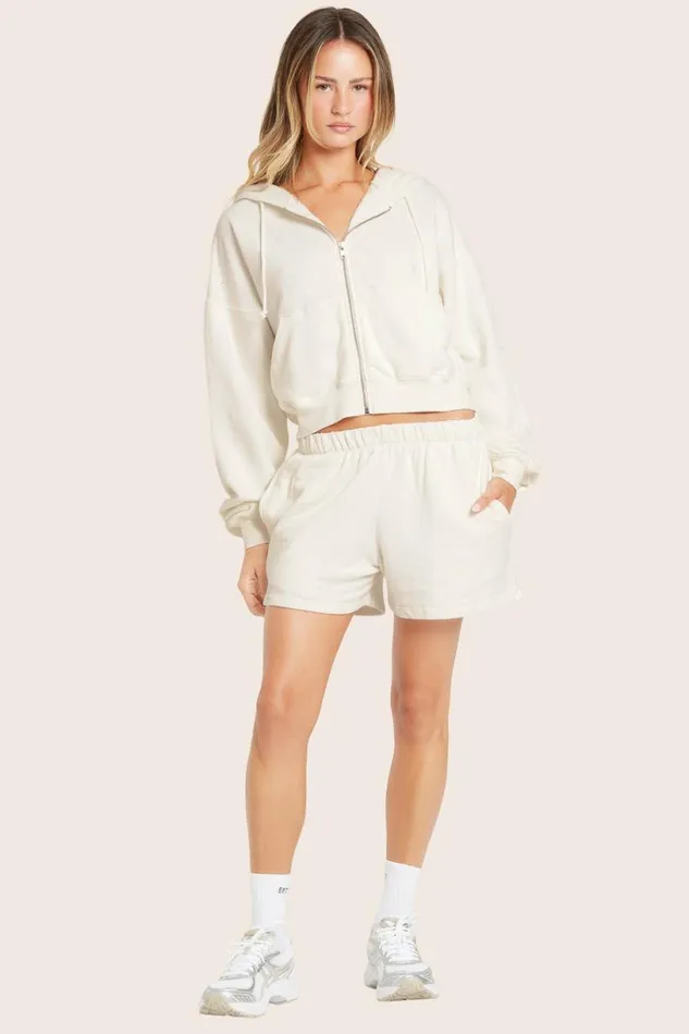 SET ACTIVE Sweats LIGHTWEIGHT SWEATS CLASSIC VINTAGE SWEAT SHORTS 8211 BLANC 8211 Women