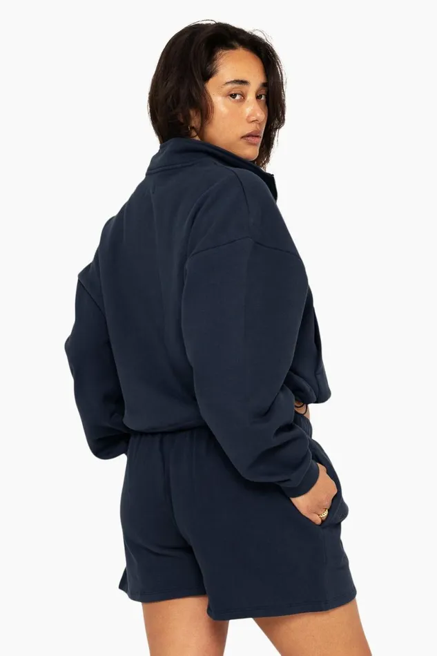 SET ACTIVE Tops HEAVYWEIGHT SWEATS HALF ZIP 8211 OXFORD 8211 Women