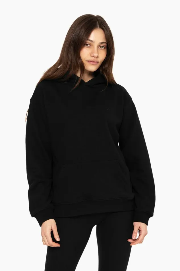 SET ACTIVE Tops HEAVYWEIGHT SWEATS HOODIE 8211 ONYX 8211 Women
