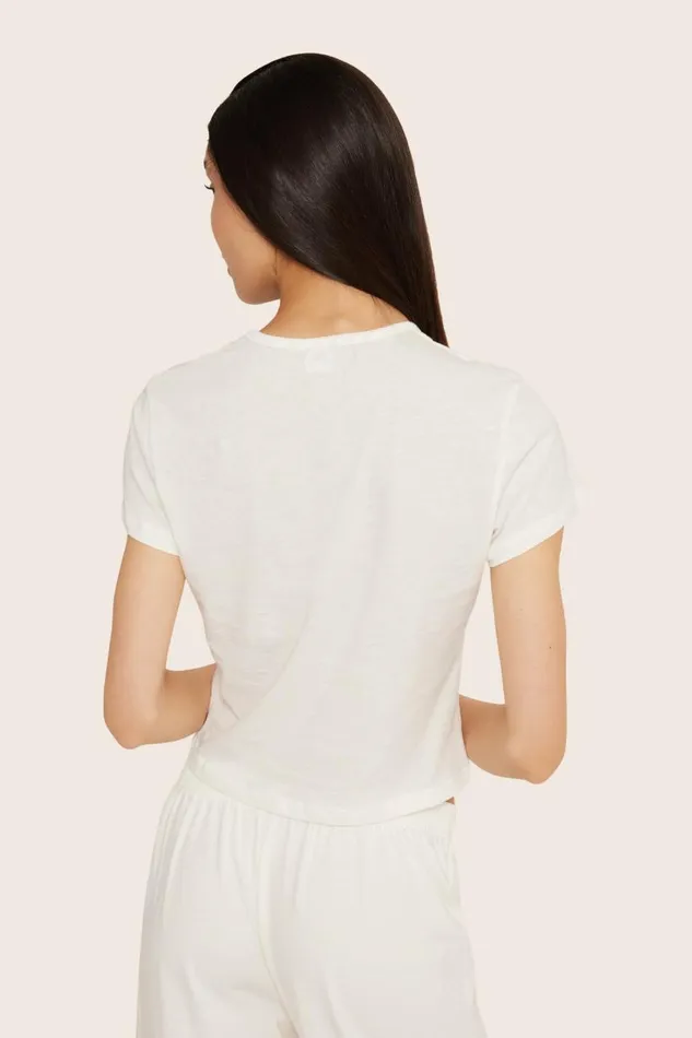 SET ACTIVE Tops Tanks Tees CLASSIC COTTON DAILY TEE 8211 BLANC 8211 Women