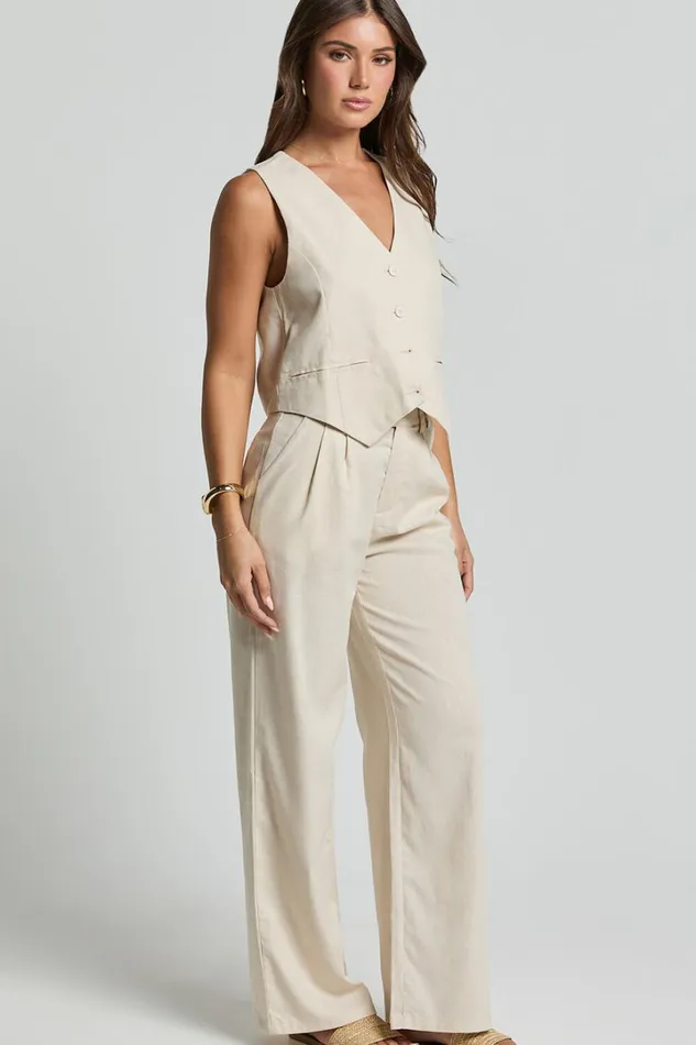 Seven Wonders 8211 Zephy Vest In Sand Women Showpo Tops