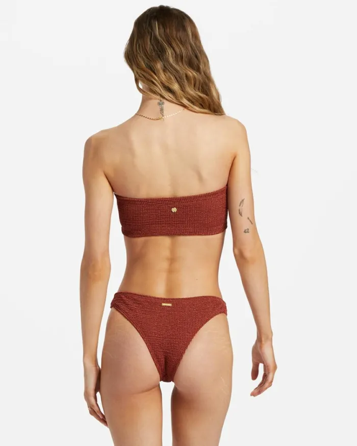 Shimmer High Isla Bikini Bottoms Deep Sienna Women Billabong Bikinis