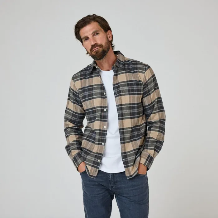 Shirts Men Oliver Sweeney Censo CamelNavy