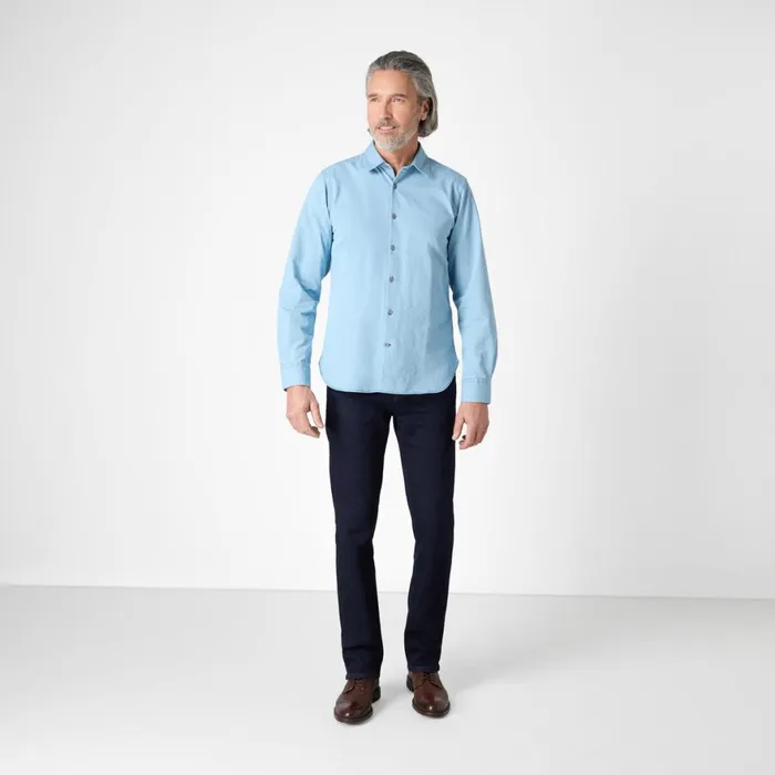 Shirts Men Oliver Sweeney Hawkesworth Mid Blue Shirts Men Oliver Sweeney Hawkesworth Mid Blue