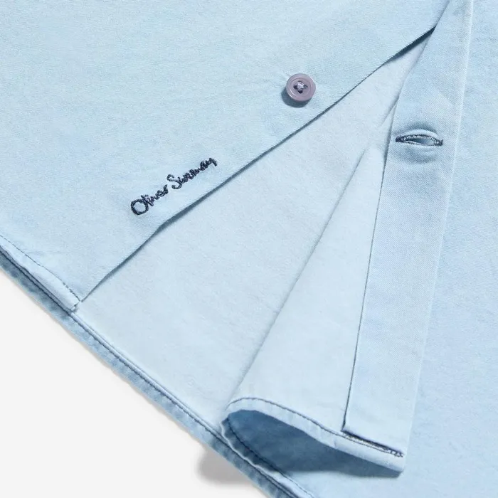 Shirts Men Oliver Sweeney Hawkesworth Mid Blue Shirts Men Oliver Sweeney Hawkesworth Mid Blue