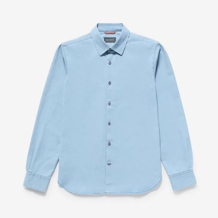 Shirts Men Oliver Sweeney Hawkesworth Mid Blue Shirts Men Oliver Sweeney Hawkesworth Mid Blue