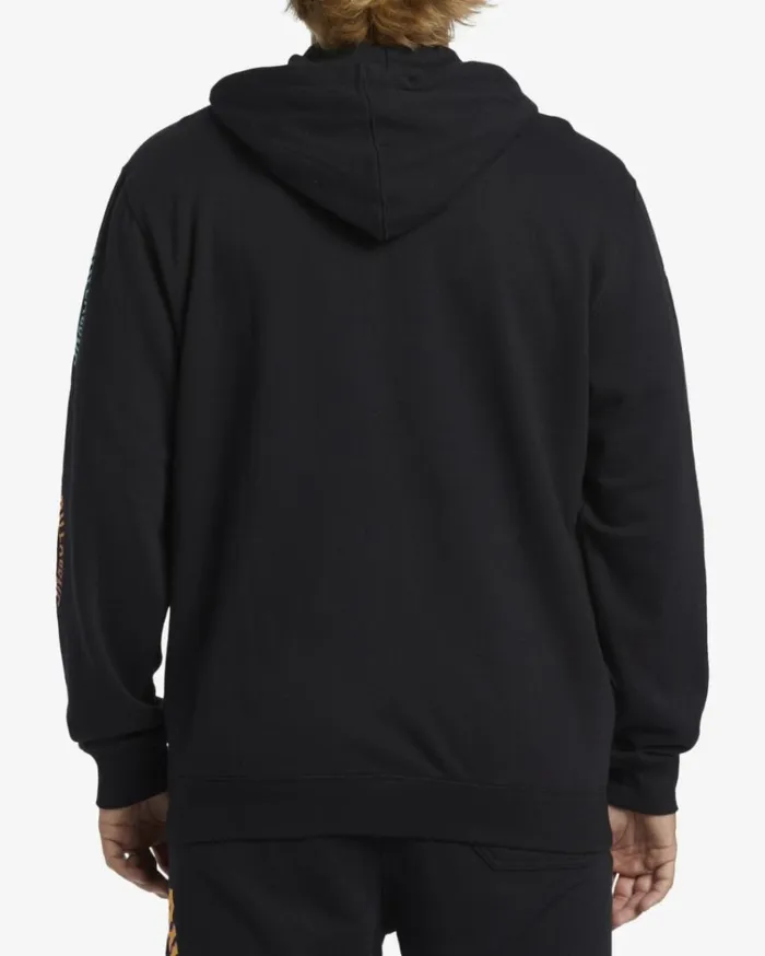 Shorebird Zip Sweatshirt Black Men Billabong Hoodies and Fleece
