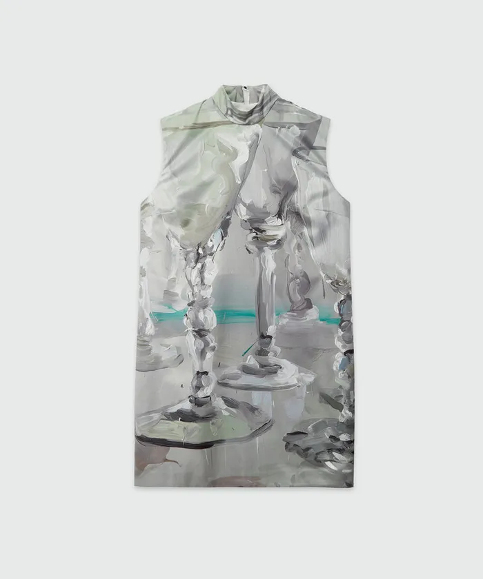 Short Dress With 034Glasses034 Print Women MSGM Dresses