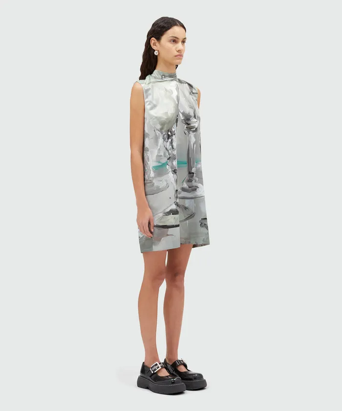 Short Dress With 034Glasses034 Print Women MSGM Dresses