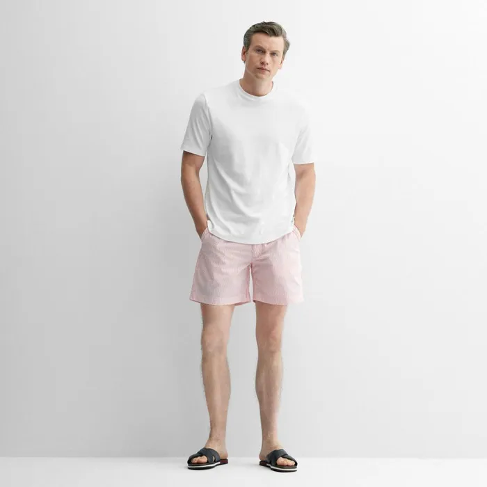 Shorts Men Oliver Sweeney Monforte Pink Stripe Shorts Men Oliver Sweeney Monforte Pink Stripe