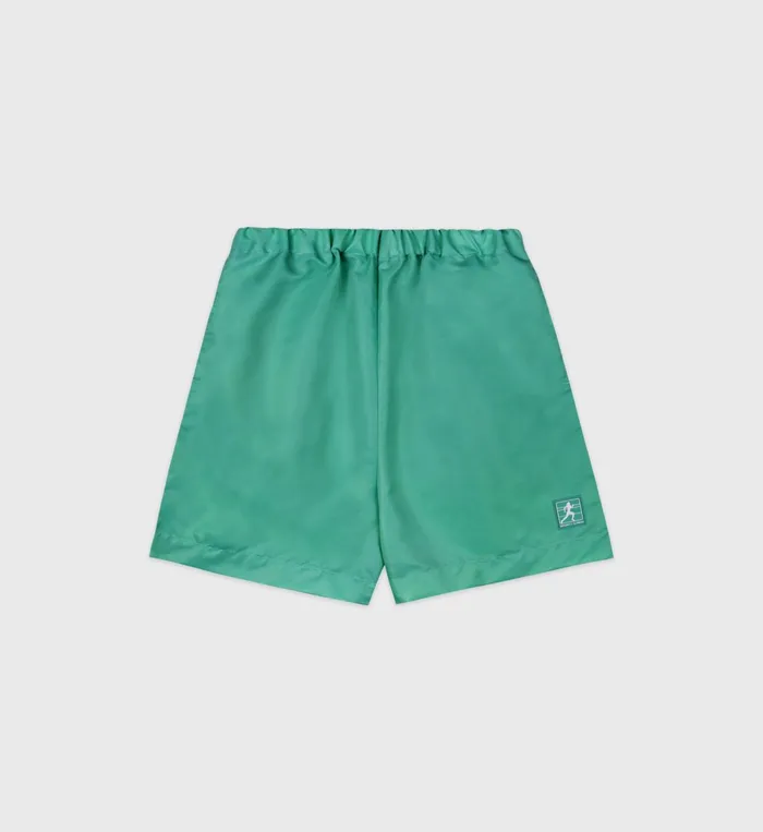 Shorts Men Sporty and Rich Running Woman Nylon Short 8211 Spring GreenWhite