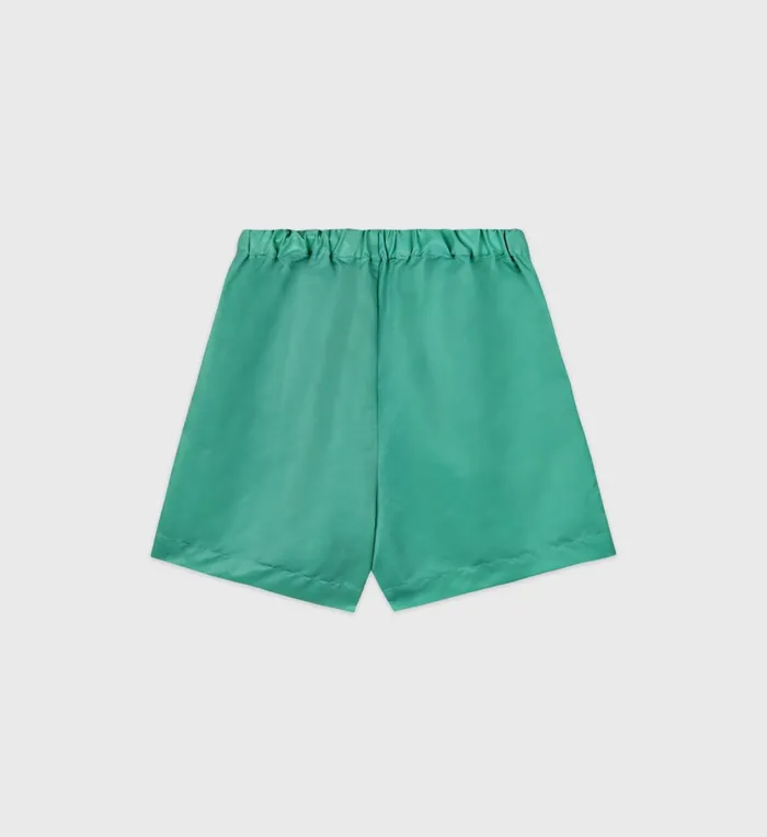 Shorts Men Sporty and Rich Running Woman Nylon Short 8211 Spring GreenWhite