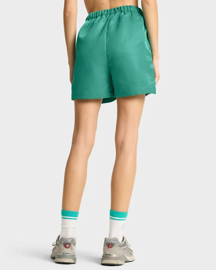 Shorts Men Sporty and Rich Running Woman Nylon Short 8211 Spring GreenWhite