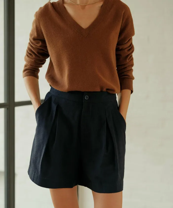 Shorts Women Jenni Kayne Pleated Short Black