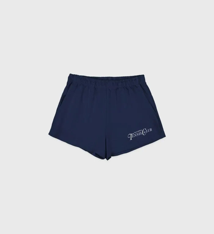 Shorts Women Sporty and Rich Rizzoli Tennis Disco Short 8211 NavyWhite