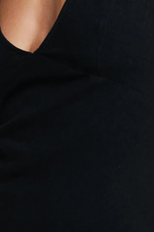Shykie Mini Dress 8211 Deep V Neck Adjustable Sleeveless Dress In Black Women Showpo Dresses