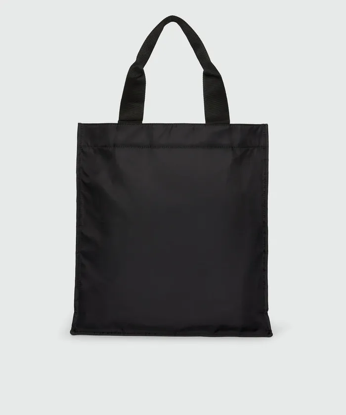 Signature Nylon Tote Bag With Brush Stroke Logo Men MSGM Tote Bags