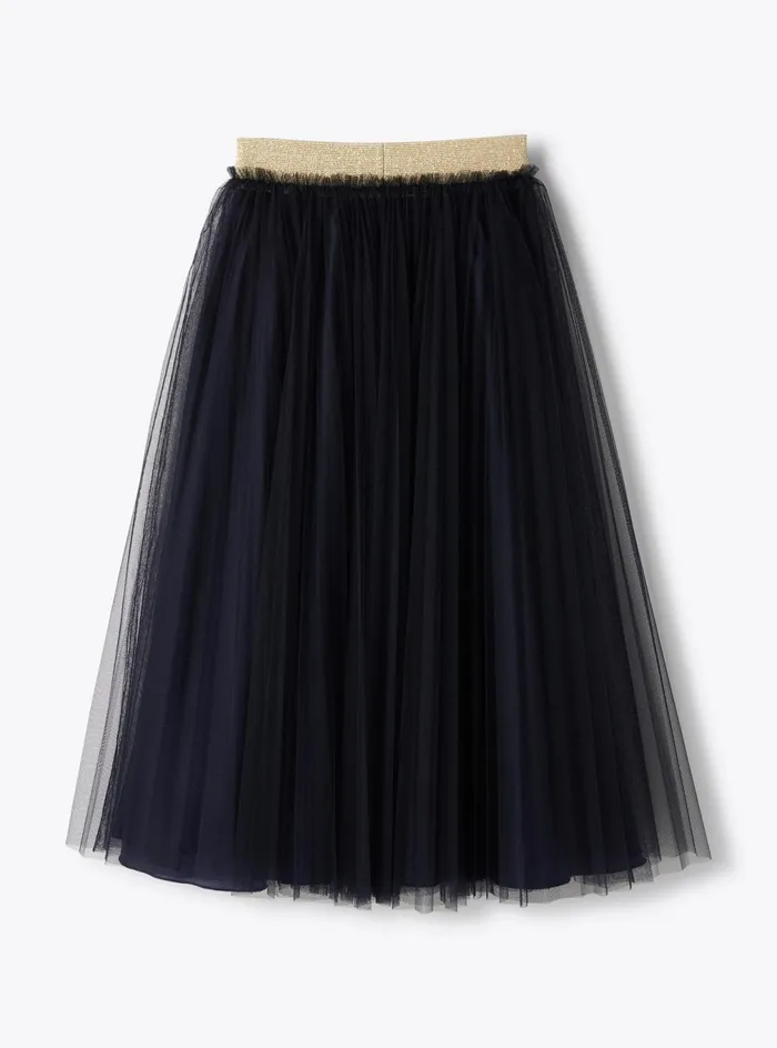 Skirts Girl 216 Il Gufo Pleated Tulle Skirt