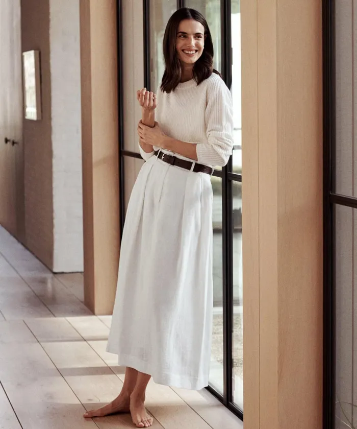 Skirts Women Jenni Kayne Annabel Skirt Ivory