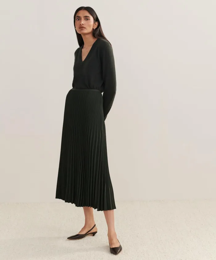 Skirts Women Jenni Kayne Pleated Skirt Forest Forest
