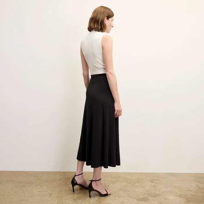 Skirts Women M M LaFleur The Misty Skirt 8211 Italian Jersey Black