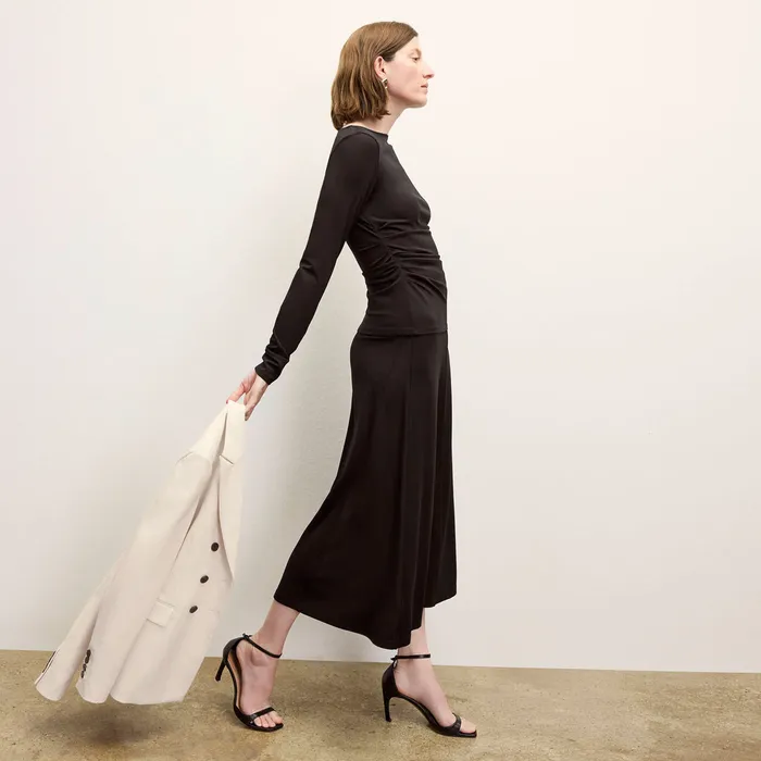 Skirts Women M M LaFleur The Misty Skirt 8211 Italian Jersey Black