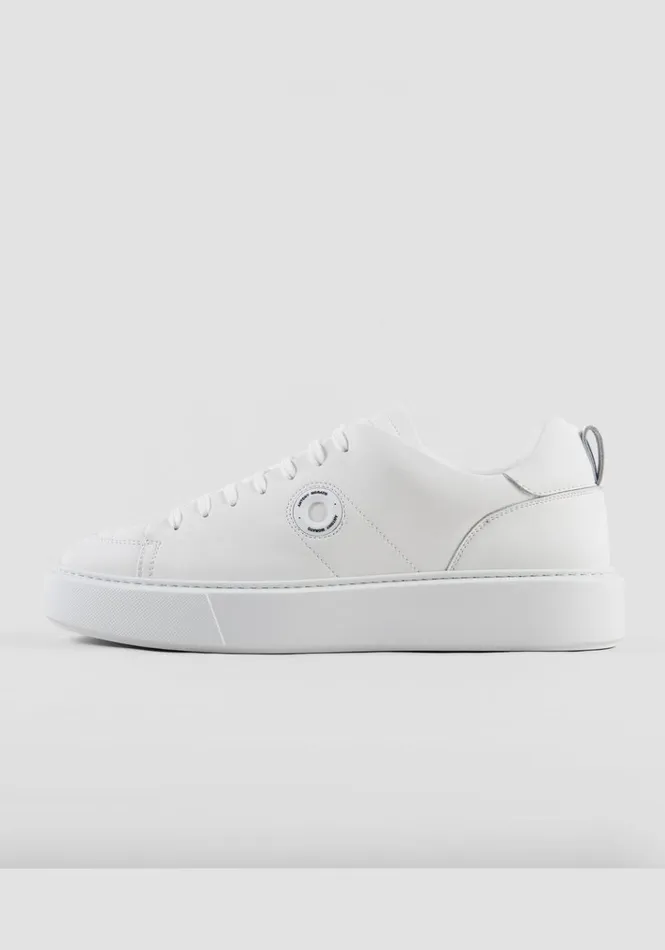 Sneakers Men Antony Morato Ail Sneakers In White Leather White