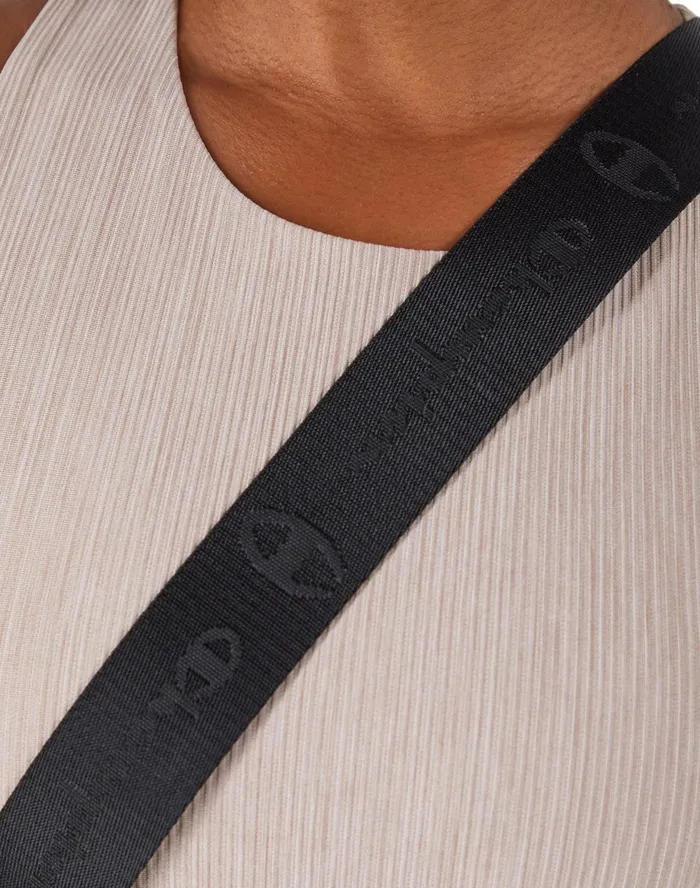 Soft Touch Ribbed Cropped Tank Top C Logo Evening Blush Heather Women Champion TShirts and Tops