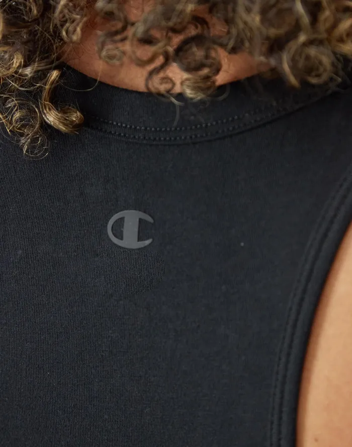 Soft Touch Tank Top Anti Odor C Logo Black Women Champion TShirts and Tops