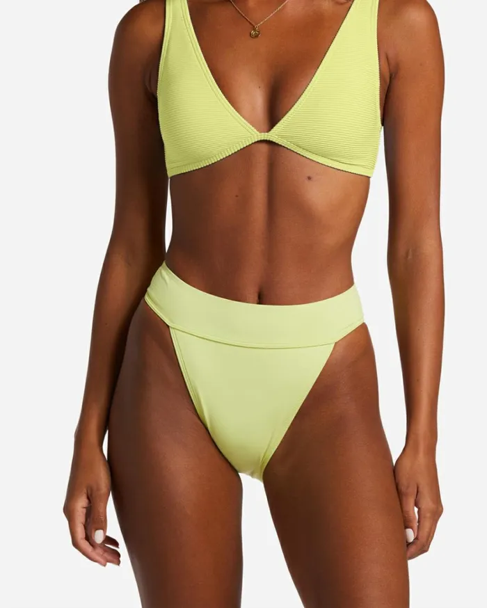 Sol Searcher Aruba Bikini Bottoms Light Lime Women Billabong Bikinis