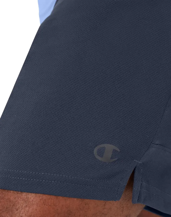 Sport Shorts Moisture Wicking 7034 Navy Men Champion Shorts