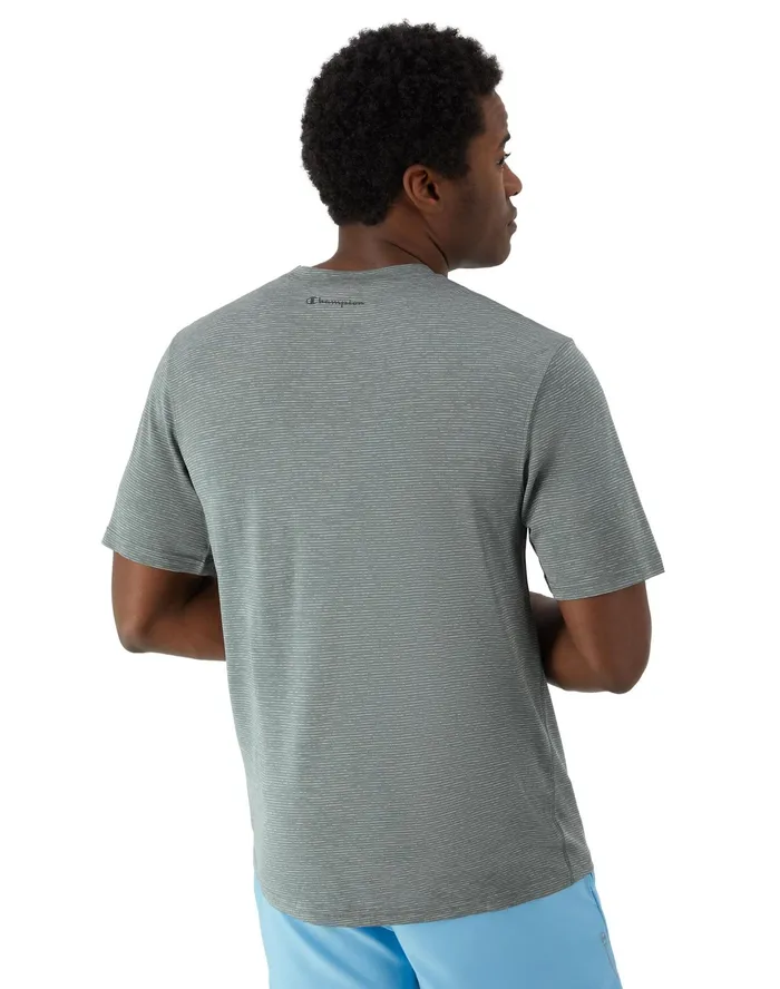 Sport TShirt Wicking AntiOdor C Logo Cool Slate Grey Heather Men Champion TShirts and Tops
