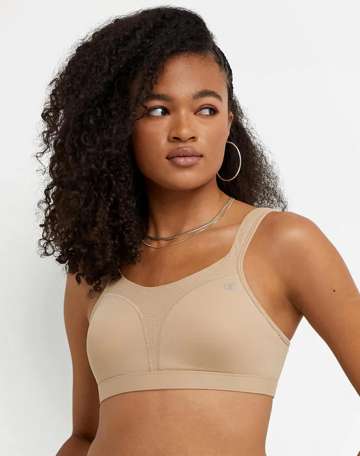 Spot Comfort HighImpact Sports Bra C Logo Nude Women Champion Sports Bras and Bralettes