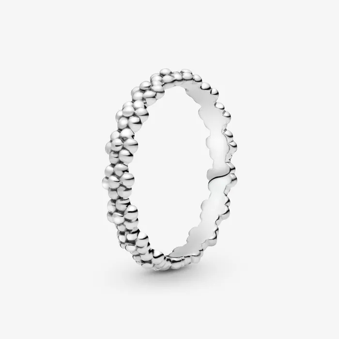 Stackable Rings Women Pandora Classic Daisy Flower Band Ring