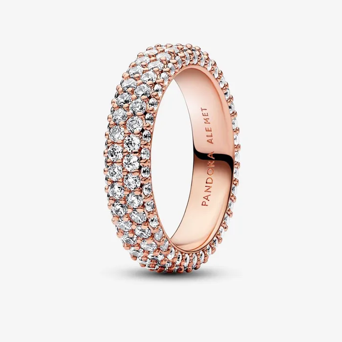 Stackable Rings Women Pandora Online Timeless Pav Doublerow Ring
