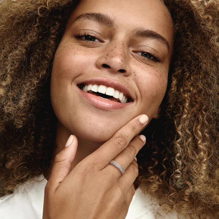 Stackable Rings Women Pandora Online Timeless Pav Doublerow Ring