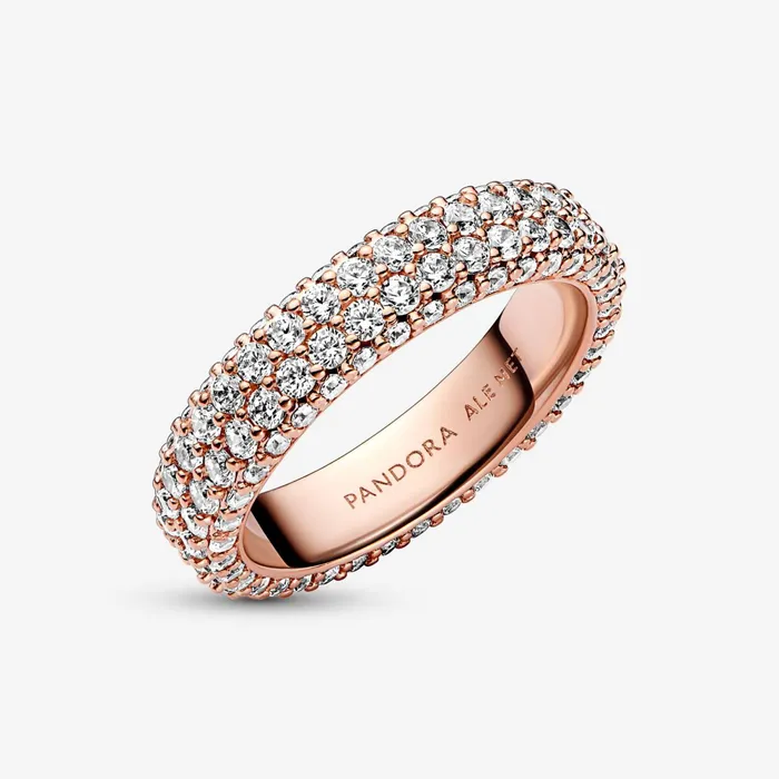 Stackable Rings Women Pandora Online Timeless Pav Doublerow Ring