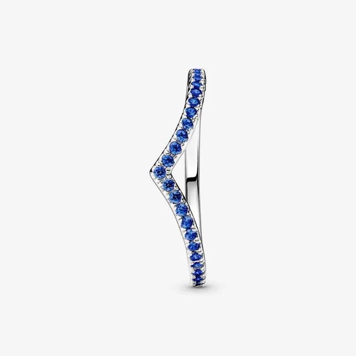 Stackable Rings Women Pandora Online Timeless Wish Sparkling Blue Ring