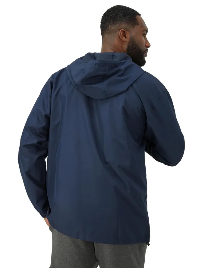 Stadium Packable Jacket Script Logo Big and Tall Navy Men Champion Jackets