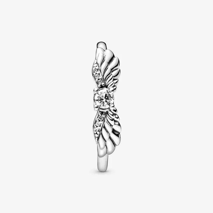 Statement Rings Women Pandora Sparkling Angel Wings Ring
