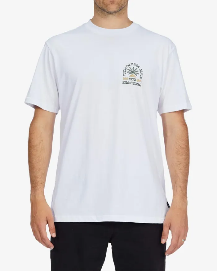 Steady Short Sleeve TShirt White Men Billabong TShirts