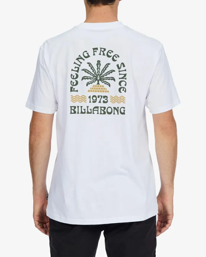 Steady Short Sleeve TShirt White Men Billabong TShirts