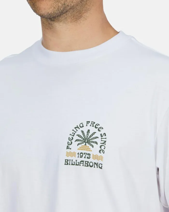 Steady Short Sleeve TShirt White Men Billabong TShirts